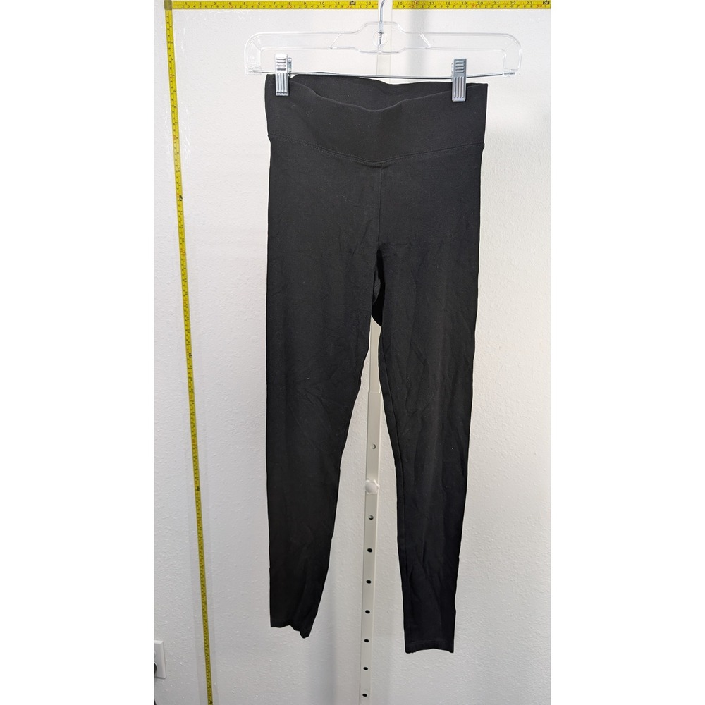 HM Black High Waisted Leggings Womens XS Full Length Stretch Yoga Athleisure